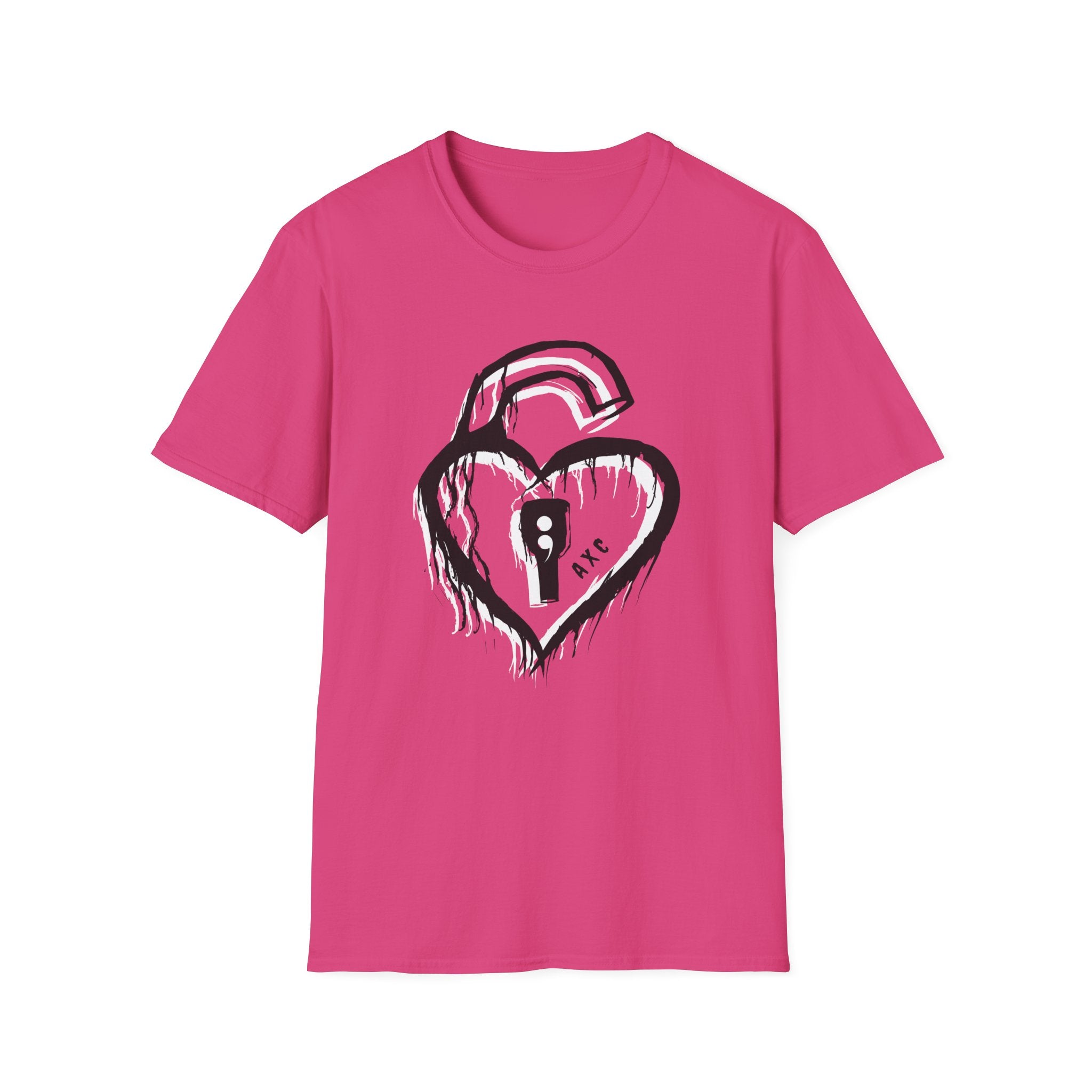 Heart Lock T-Shirt — Mental Health Support Tee